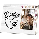 TIRYWT Bestie Gifts, Best Friend Picture Frame for Dog, Home Bedroom Desk Decorations, 4x6 Inch Photo Frame, Soul Sister Memories -D03