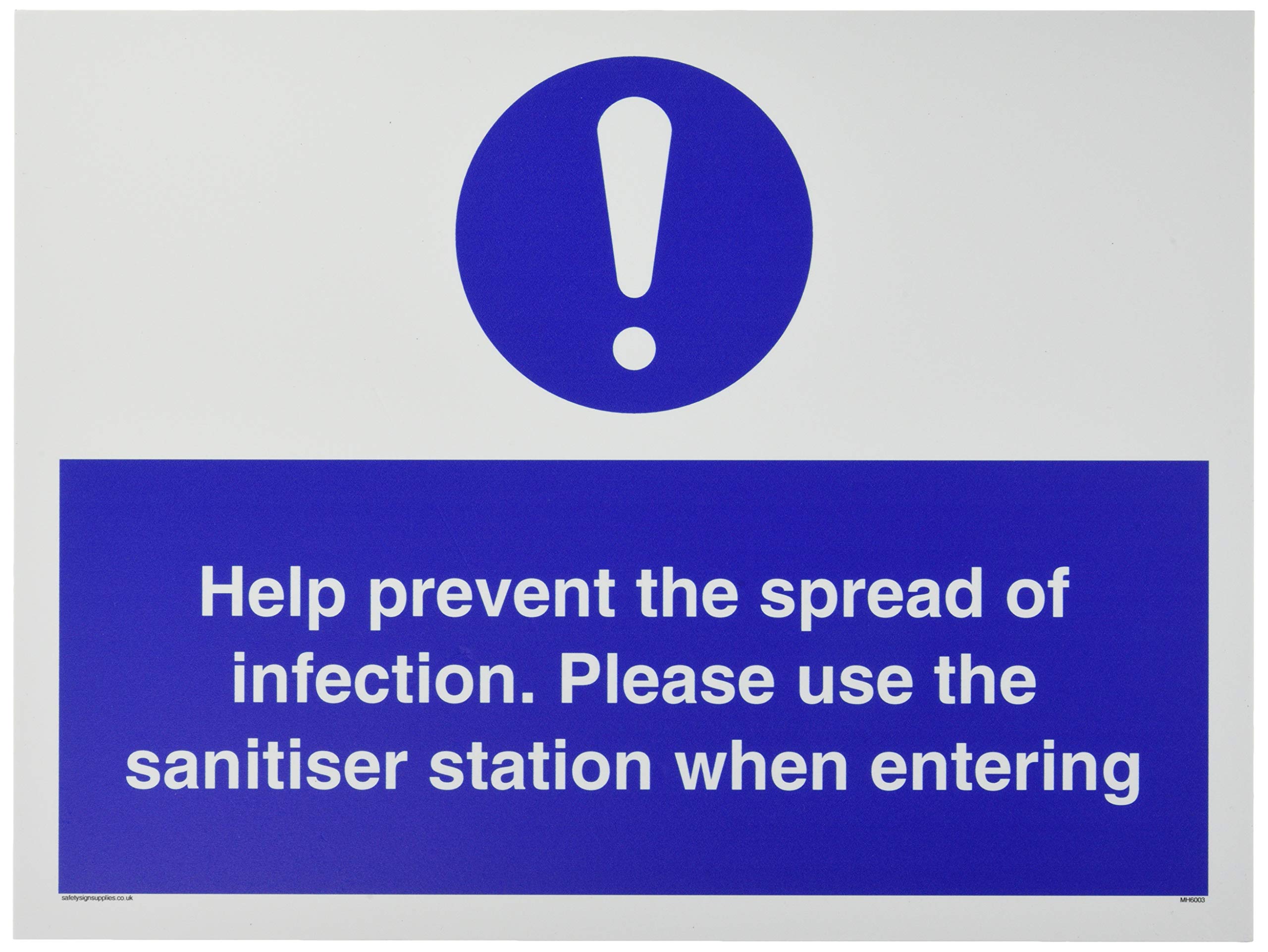 Help prevent the spread of infection. Please use the sanitiser station when entering