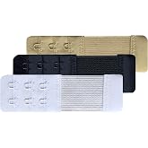 Chanie Women Pack of 3 Soft Comfortable 2 Hooks Bra Extender