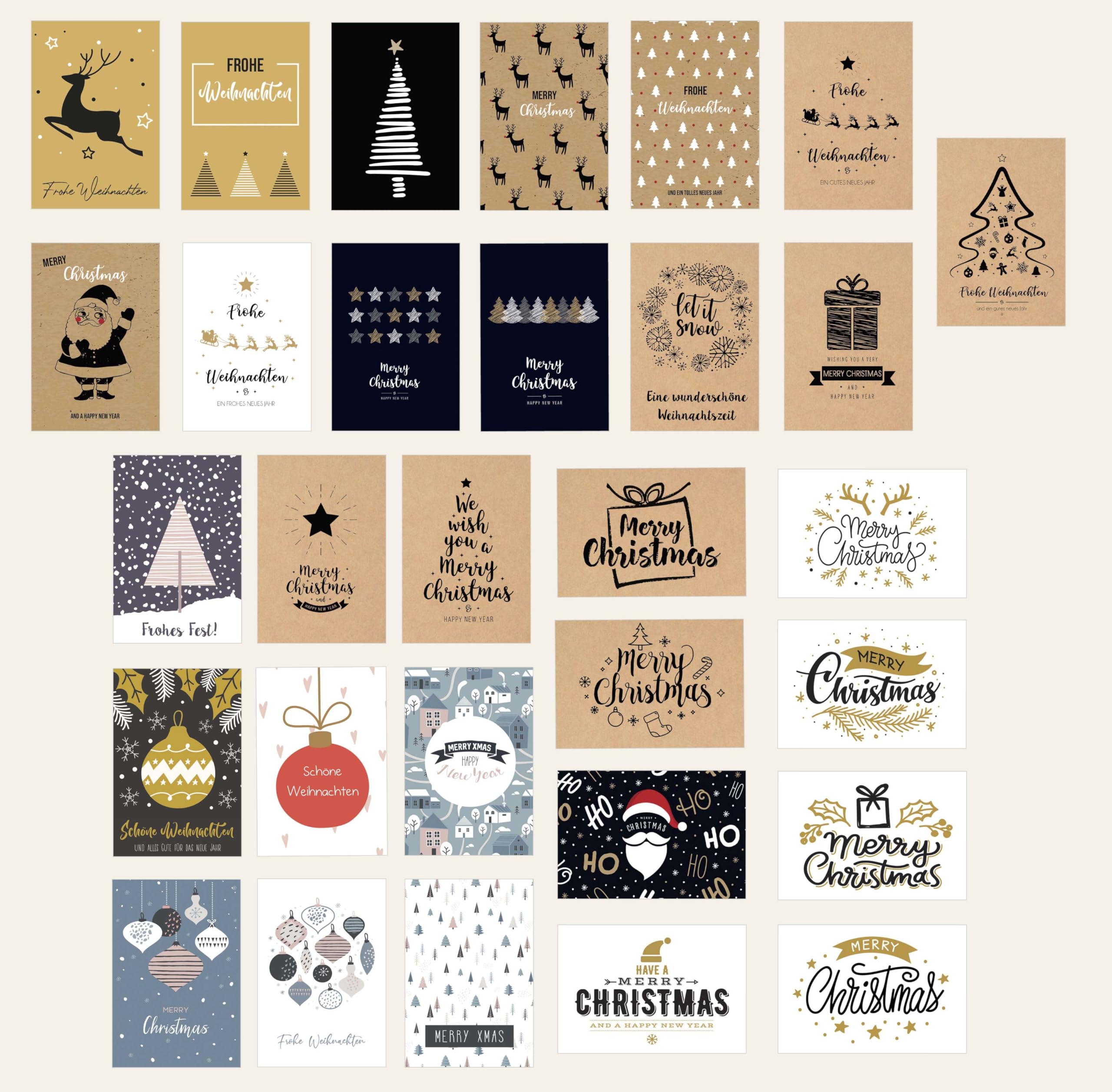Edition Seidel Set of 30 Christmas Postcards Christmas Cards Postcards Christmas Cards