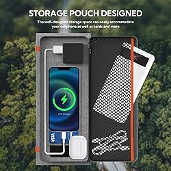 LUMOPAL 30W Foldable Solar Panel Portable Solar