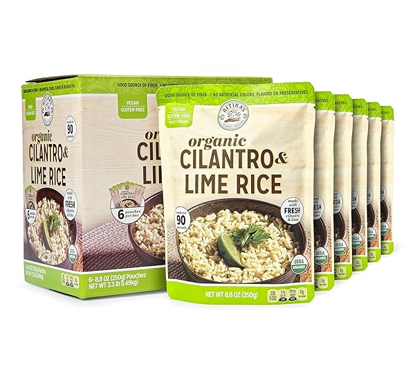 RITIKA’S GLOBAL GRAINS CERTIFIED ORGANIC CILANTRO LIME RICE,...