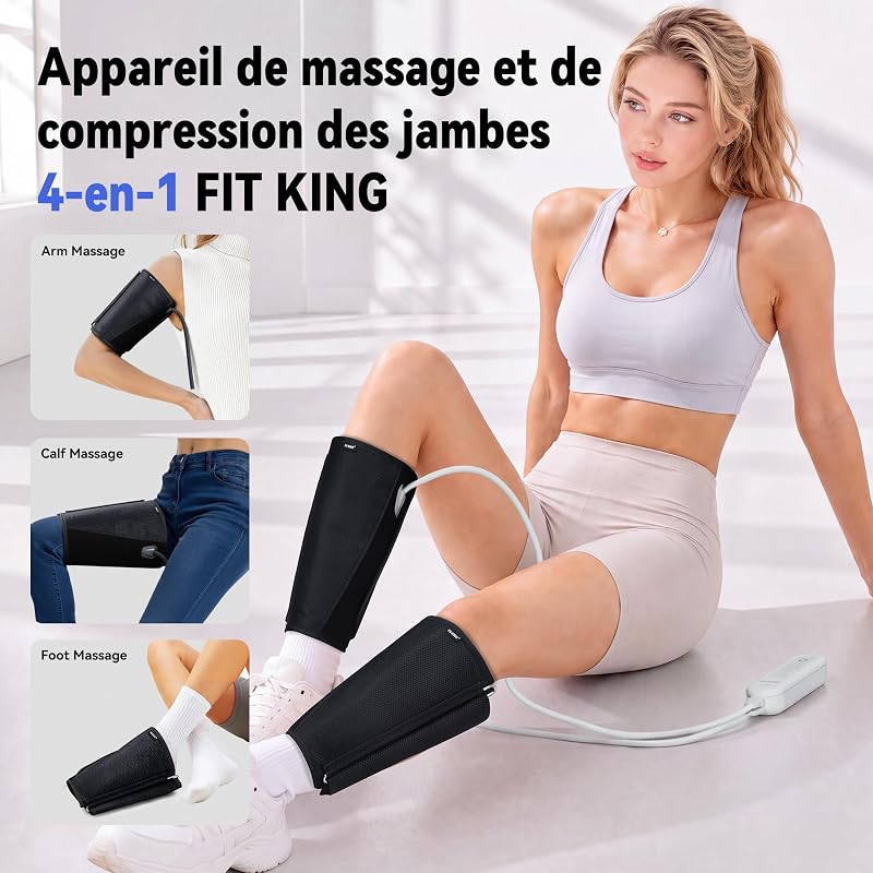 4-en-1 Bottes Pressothérapie Jambes, Récupération Musculaire