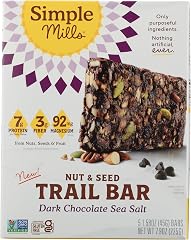 Simple Mills Dark Chocolate Sea Salt Bar 5pk, 7.9 OZ