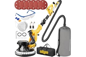 Drywall Sander,950W 8.5A Electric Drywall Sander with Vacuum Dust Collector,9 Variable Speed 800-2100RPM,Foldable&Extendable 