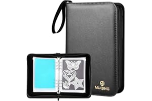 MUQING 12 PCS Magnetic Sheets for Die Cut Storage with Mold Bag and Binder, Stamp and Die Storage, Rubber Magnet Sheets with 