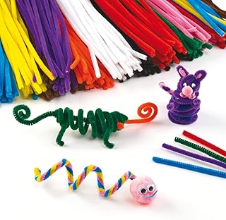 Baker Ross Großpackung Pfeifenreiniger - bunt - für Kinder zum Basteln und Dekorieren - 120 Stück