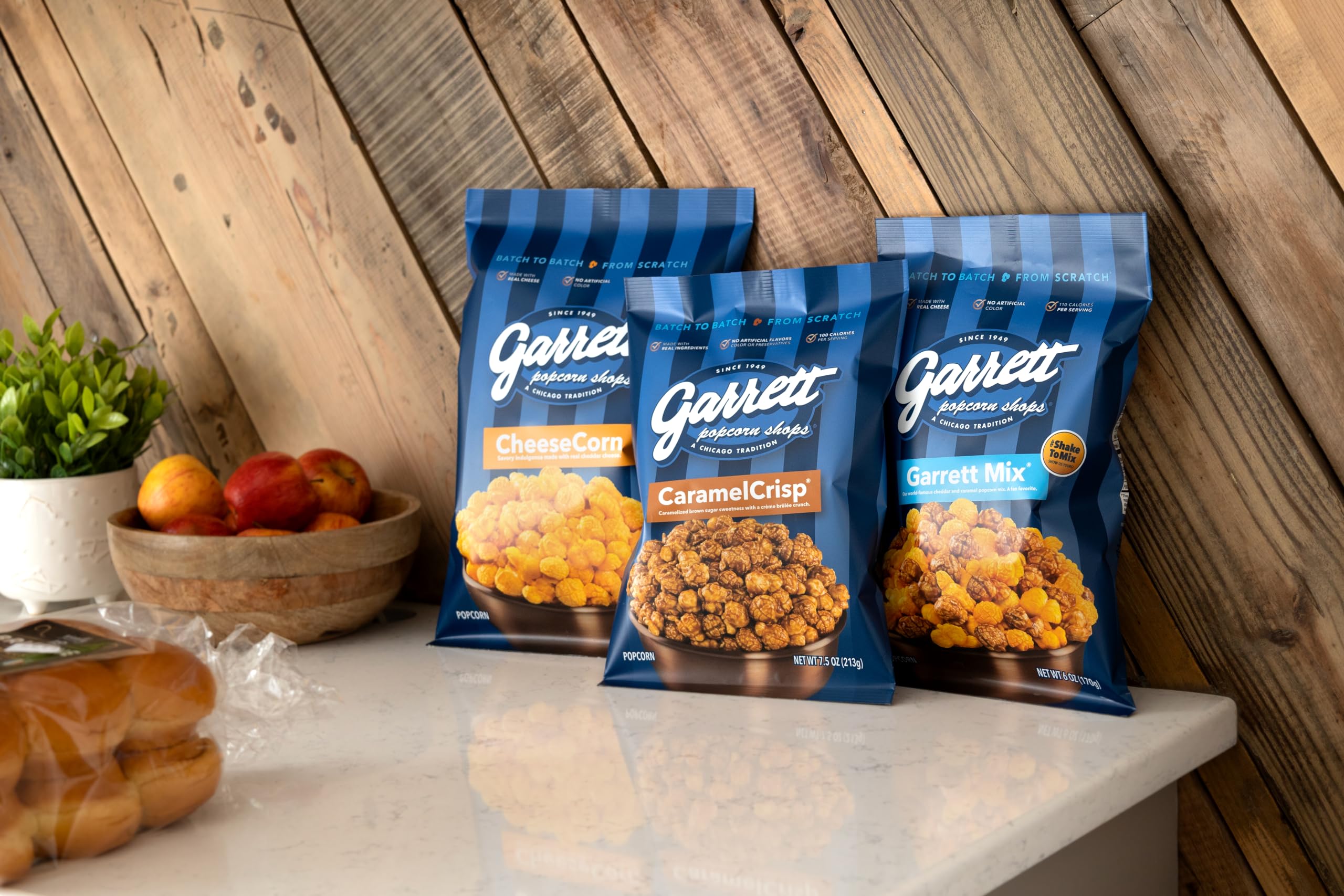 Garrett Popcorn Garrett Mix, 6.0oz, 4 Bags, Cheese and Caramel Gourmet