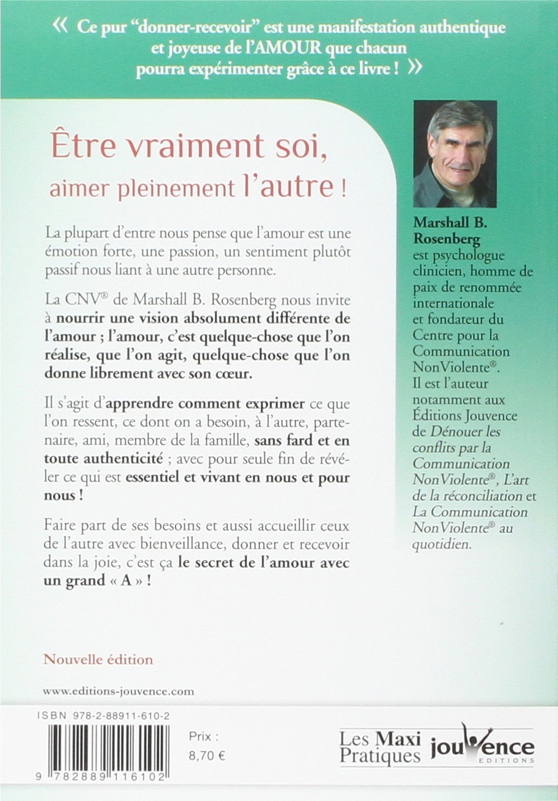 Etre Vraiment Soi Aimer Pleinement L Autre Maxi Pratiques French Edition Rosenberg Marshall B 9782889116102 Amazon Com Books