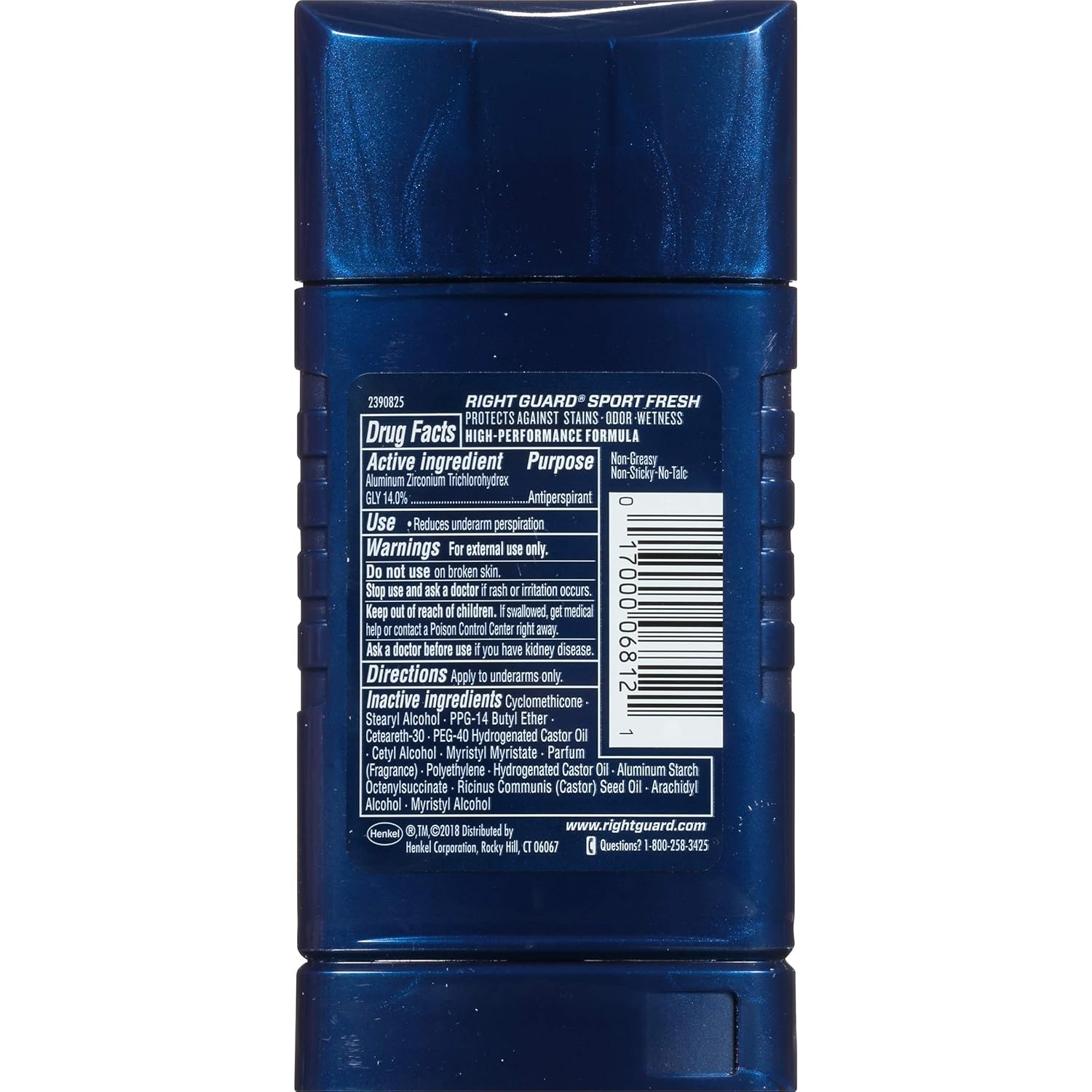 Right Guard Sport Antiperspirant Deodorant Invisible Solid Stick, Fresh, 2.6 Ounce (Pack of 6) : Deodorants And Antiperspirants : Beauty