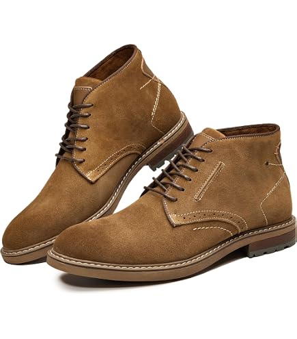Amazon.com | OLUKAI Mens Papaku Chukka Boots Dark Wood/Dark  display picture 3