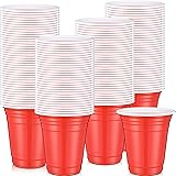 Zopeal 300 Count Red Disposable Plastic Drinking