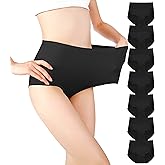 cauniss Cotton Panties High Waisted C Section Recovery Postpartum Soft Full Coverage Underwear for Women(7 Pack)