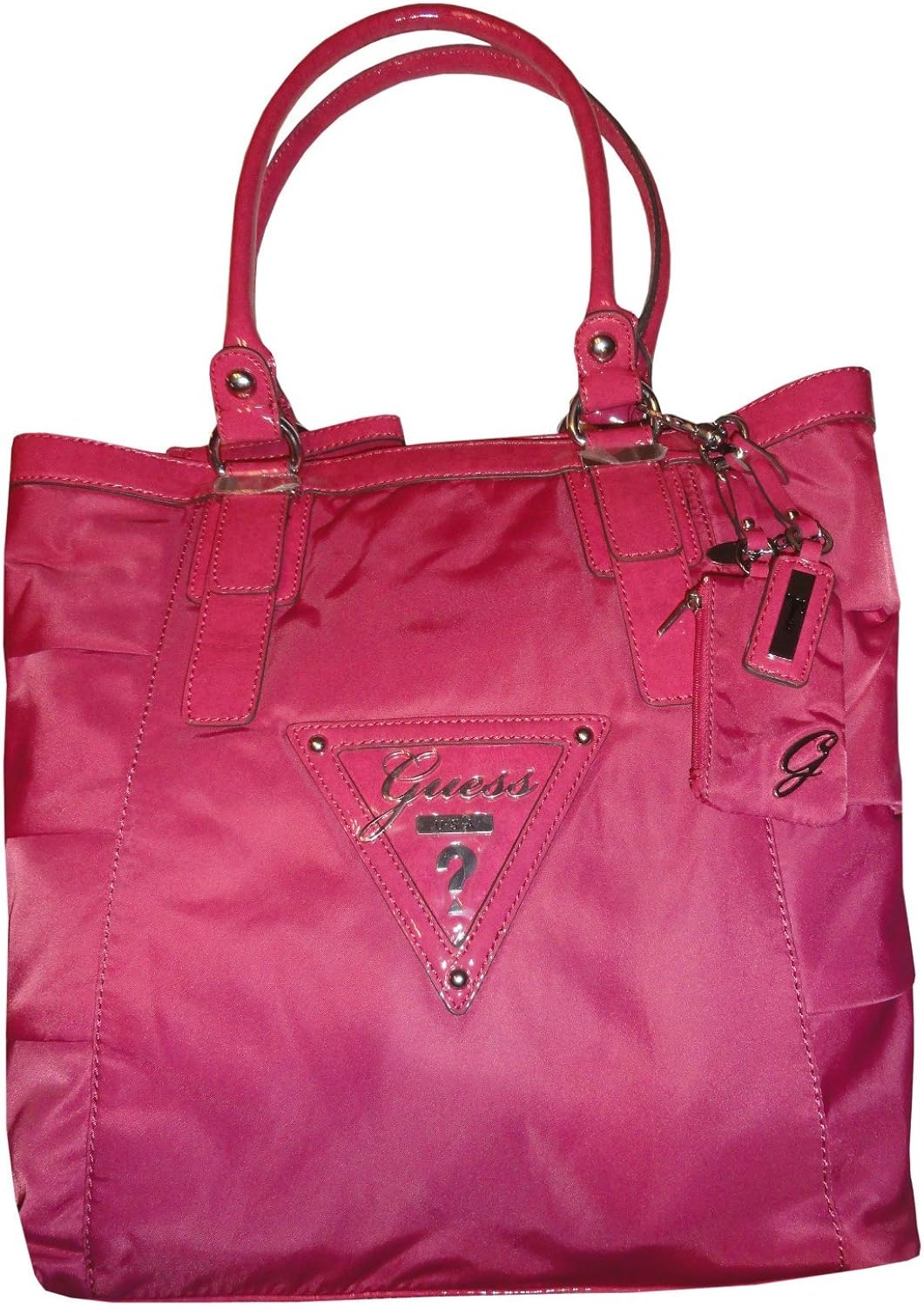 Women's Guess Purse Handbag Aviation Tote Pink Handbags