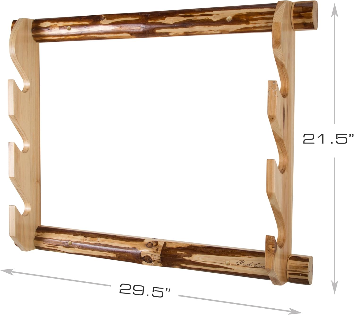 Rush Creek Creations 37-0099 Rustic Gun Wall Rack : Gun Cabinets : Sports & Outdoors