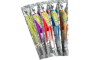 Sqwincher Sqweeze Low Sodium Electrolyte Freezer Pops, 5 Flavor Variety Pack - Lemon Lime, Grape, Cherry, Mixed Berry, Orange, (50 Total Freezer Pops)