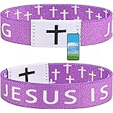 Meajjew Daily Bible Verse Bracelet, Christian Bracelet for Women Men, Christian Jesus Jewelry Gifts Wristband