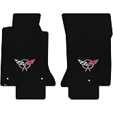 Lloyd Mats Floor Mats for Chevrolet C5 Corvette 1997-2004 | 2PC Front Mats | Black | Non-Slip Backing