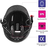 Tadpole Bike Helmet Adjustable USB LED Light Matte Black view 5