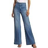 GALMINT High Waisted Wide Leg Jeans Stretchy Flare Jeans for Women Loose Baggy Denim Pants with Pockets Y2K Trendy