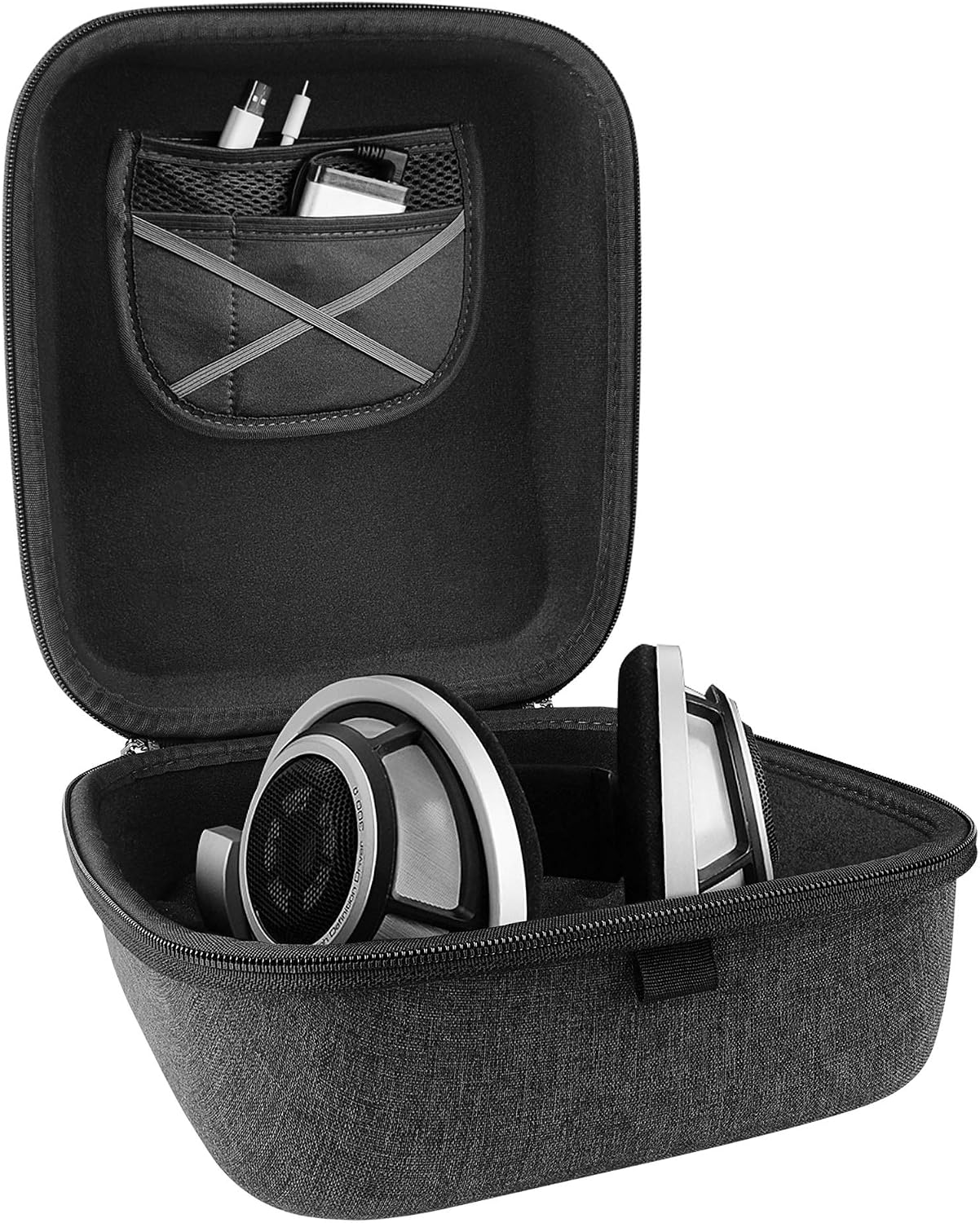 Geekria Shield Case for Large-Sized Over-Ear Headphones, Replacement Protective Hard Shell Travel Carrying Bag - Image 4