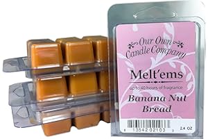 Our Own Candle Company Premium Wax Melt, Banana Nut, 6 Cubes, 2.4 oz (4 Pack)