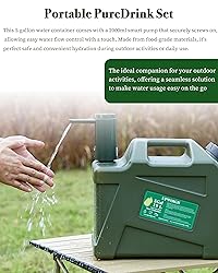UPWOIGH Portable 5 Gallon Water Jug with Automatic
