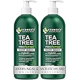 KESMEDIK Tea Tree Body Wash MaxTherapy, Itchy Skin Relief Soap, Soothes Jock Itch, Athlete's Foot, Acne, Eczema, Psoriasis & Sensitive Skin, Intimate Wash, Men & Women, 2-Pack, Original Edition