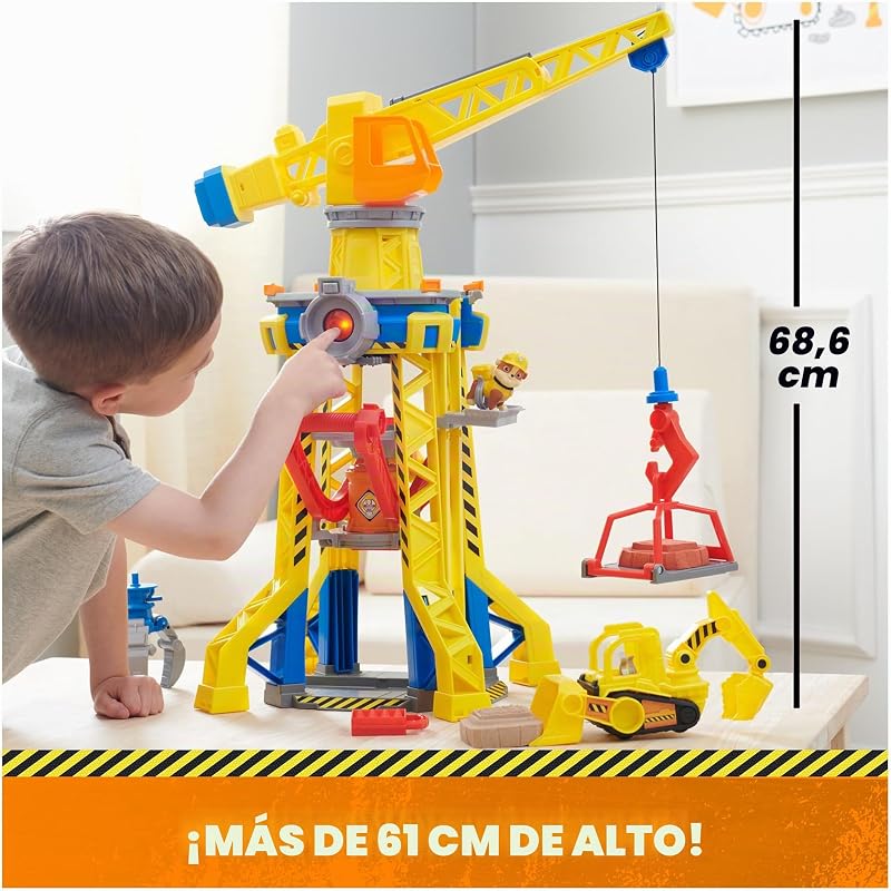 Playset Torre Grúa con Rubble Excavadora y Arena Kinetica — foto 3 de 8