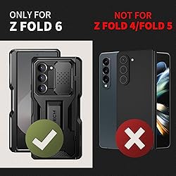 TONGATE for Z Fold 6 Case, [with Glass Screen