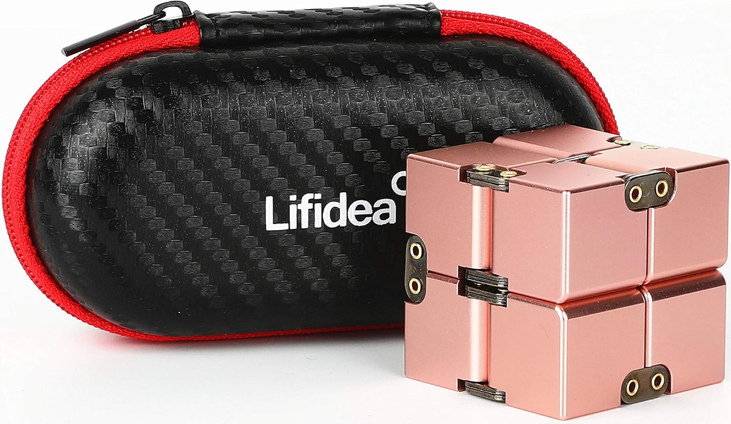 Amazon Com Lifidea Aluminum Alloy Metal Infinity Cube Fidget Cube 6 Colors Handheld Fidget Toy Desk Toy With Cool Case Infinity Magic Cube Relieve Stress Anxiety Adhd Ocd For Kids And Adults Rose