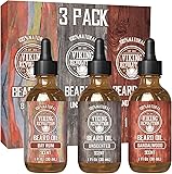 Viking Revolution Beard Oil for Men 3 Pack