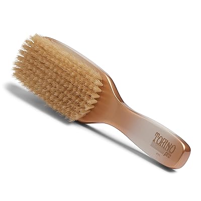 Torino Pro Wave Brush #95-9 Row Soft Hair Brush for Men- Great for laying down your 360 waves- Great to use before using your durag - Made with 100% soft boar bristles