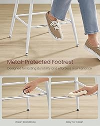 VASAGLE Bar Stools Set of 2, Bar Height Bar Stools