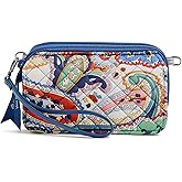 Vera Bradley Women's Cotton All in One Crossbody Purse With RFID Protection