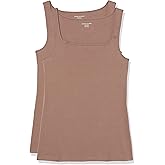 Amazon Essentials Women's Slim Fit Square Neck Tank Top