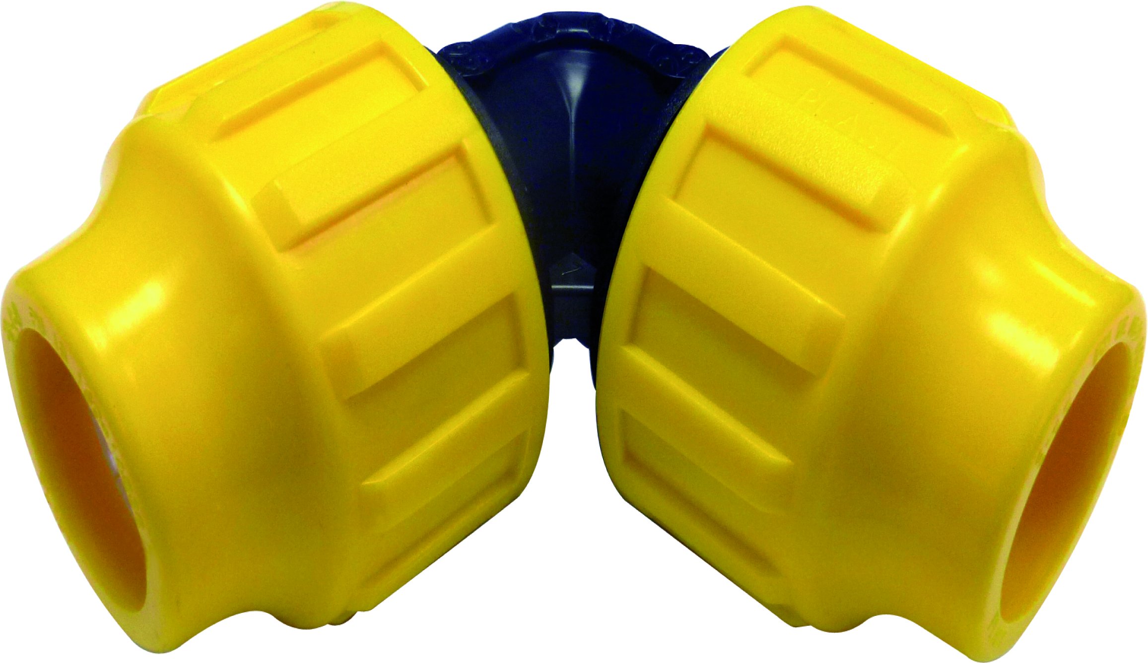 S&M s & m Racor – 90º Angle Alike, 25 mm, Black and Yellow