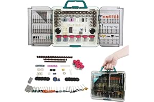 GRIPZON 508PCS Rotary Tool Accessories Kit, Rotary Tool Bits for Universal Grinding, Sanding, Cutting, Polishing, Carving and Engraving, Fits for Dremel Bit Kit