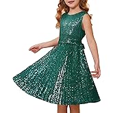 GRACE KARIN Girls Sequin Dress Sleeveless Prom Party Formal Graduations Fancy Tween Girls Dresses Size 5-12