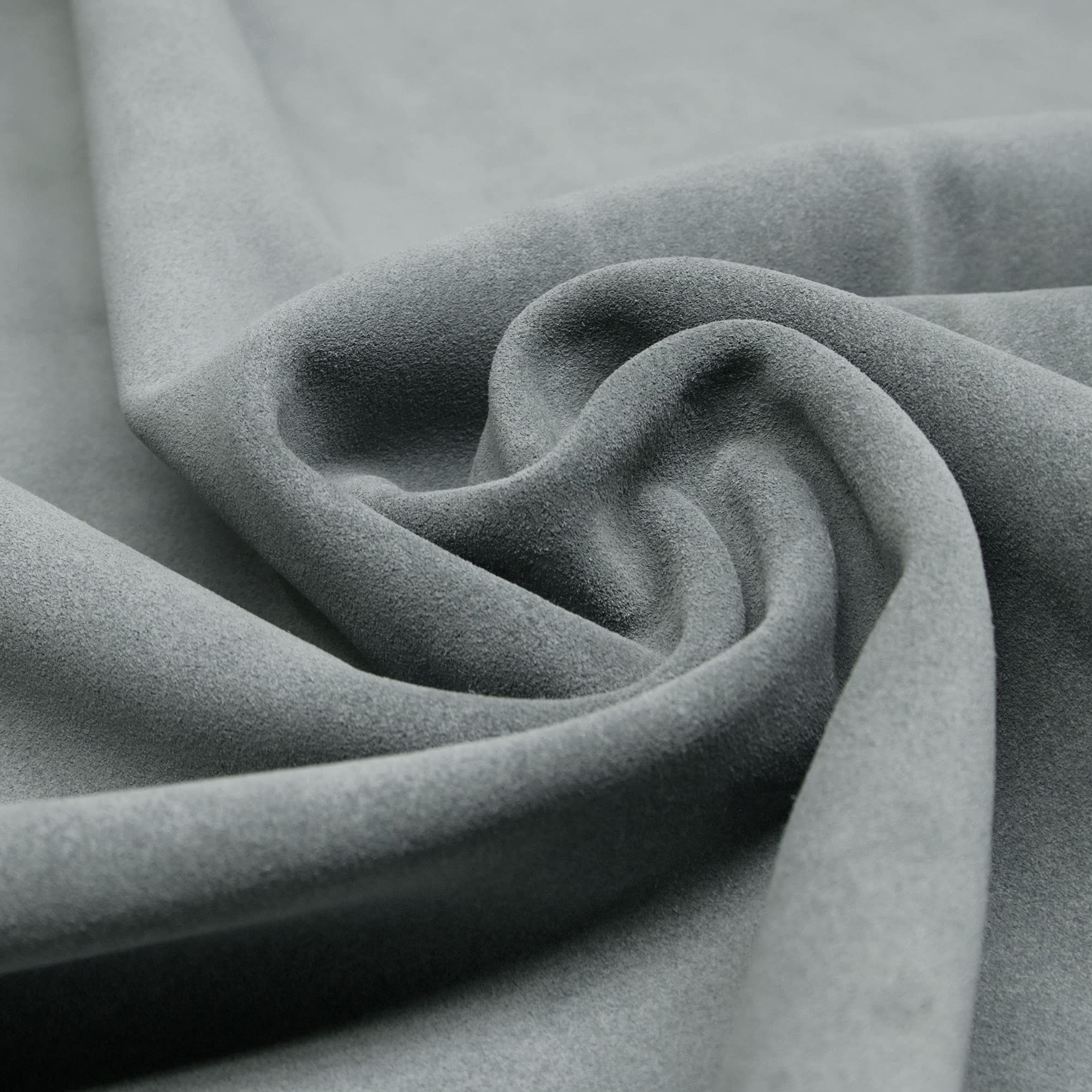 Photo 1 of Hand & Leather Craft 3/4 oz. Suede Leather Cowhide. Best for Moccasins, Leathercraft, Bag Linings, Approns, Saddle Parts. (Gray, 4-6 Sqft)