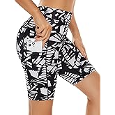 Custer's Night High Waist Out Pocket Yoga Short Tummy Control Workout Running 4 Way Stretch Yoga Leggings