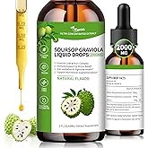 Wanish Organic Soursop Graviola Liquid Drop,Sour SOP Bitters Liquid for Cell Support & Regeneration, Immune Boost, Liver and Sleep, Herbal Goodness, Sugar/Gluten Free, Natural Flavor, 2 Fl Oz