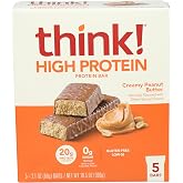 thinkThin Bar Creamy Peanut Butter, 10.5 oz