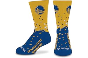 For Bare Feet NBA Unisex Kids Nba Spray Zone Crew Sock Youth