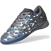 DREAM PAIRS Boys Girls Indoor Sneakers Lace Up Sport Athletic Casual IC Youth Futsal Football Soccer Shoes for Little/Big Kid