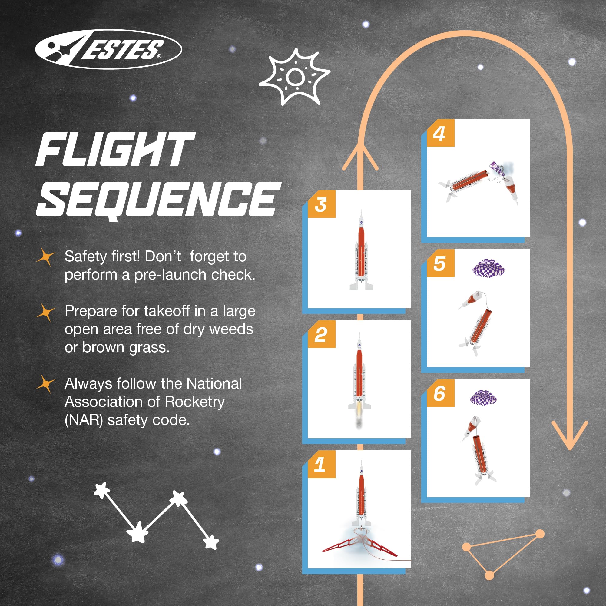 Estes Nasa Rockets Mua Estes 2206 NASA SLS Flying-Rocket-Building Kit, Beginner Replica ...