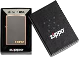 Zippo Rustic Bronze Lighter 49839ZL Belly Flame Personalizable Logo view 6