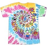Liquid Blue Bears Through The Ages Vintage Band Tee – Grateful Dead T-Shirt, Dancing Bear Timeline Concert Shirt for Men