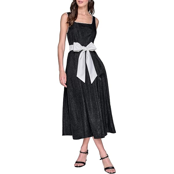 KARL LAGERFELD Paris Womens Dresses Dress,Black Multi,12 at Amazon Women's  Clothing store