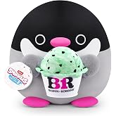 Snackles Series 2 Penguin &amp; Baskin-Robbin 8 Inch Plush by ZURU, Ultra Soft Plush, Collectible Plush with Real Licensed Brands, Stuffed Animal, Giftable